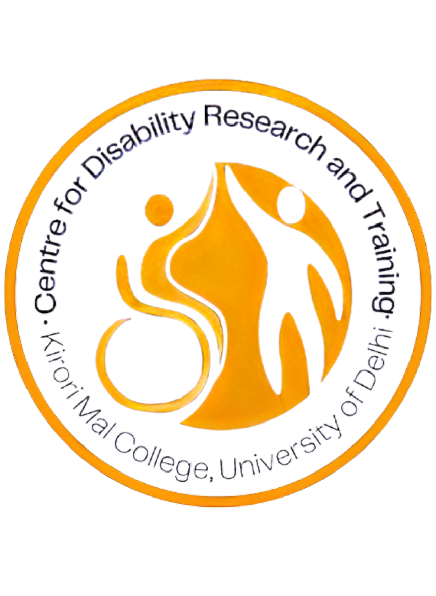 logo Centre for Disability Research and Training, Kirorimal College, University of Delhi