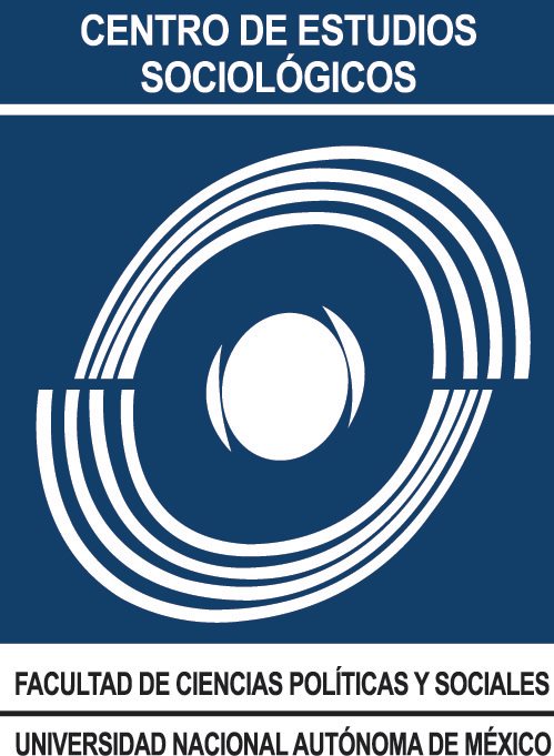Centro de estudios sociológicos Facultad de ciencias políticas y sociales UNAM, Universidad Nacional Autónoma de México logo